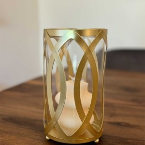 Farol Candelabro Dorado M