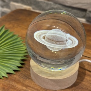 Lampara Vidrio Saturno